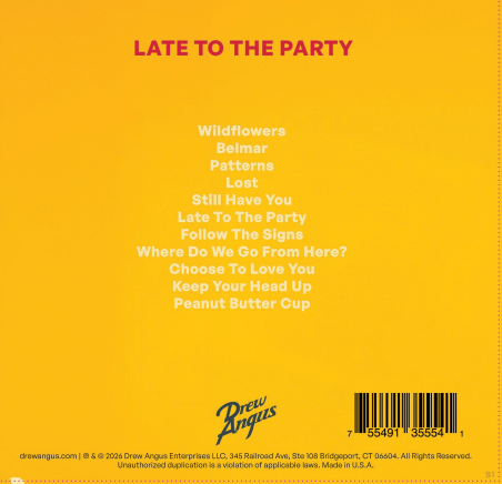 Drew Angus - Late To The Party - Album CD